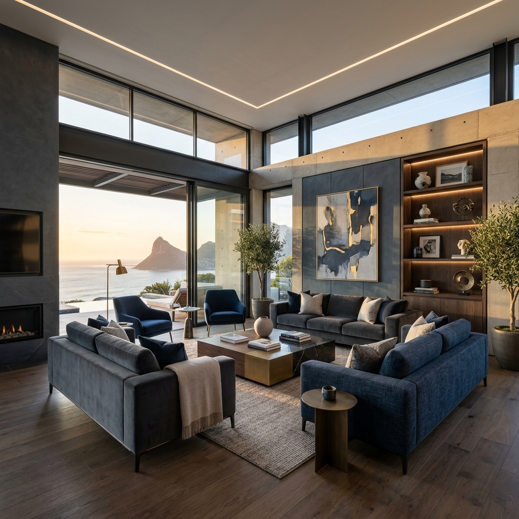 Luxury clean living room